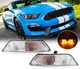 For Ford Mustang Front Turn Signal / Corner Lights 2015 2016 2017 Pair W/ Bulbs