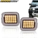 Fit For 03-09 Hummer H2 Front LED Corner Signal Lights Parking Lamps Chrome 2PC