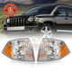 Pair of Light Corner Parking Lamp For 07-2010 Jeep Compass Turn Signal CH2521144