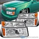 Chrome Fits 2004-2012 Chevy Colorado GMC Canyon Headlights+Parking Corner Lamps