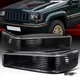 Fit 1993-1996 Jeep Grand Cherokee Black Bumper Lights Parking Signal Lamps Pair
