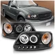Anzo 111097 Headlamp For Ford F-150 1997-2003 Left & Right Halogen Black Housing