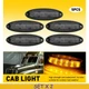 10PCS Smoke Rooftop Cab Running Marker Amber Light LED Fit Freightliner Cascadia