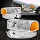 FOR 01-07 GMC SIERRA 1500 YUKON XL DENALI 4PC FLUTED LENS HEADLIGHT BUMPER LAMPS