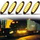 5x Smoked Amber Cab Roof Marker Clearance Light For Freightliner Cascadia FL360