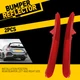 Set Rear Bumper Reflectors Assembly Red Lens FOR 2017-2021 Honda Civic Hatchback