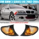 Pair Sedan Wagon Amber Park Turn Signal Corner Lights For BMW 3 Series E46 02-05