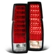 Red/Clear LED Back Tail Lights For Nissan D21 Hardbody 1986-1997 DOT Brake Lamps