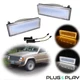 Clear LED Front Bumper DRL Signal Light For 84-96 Jeep Cherokee & 86-92 Comanche