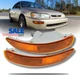 For 1993-1997 Toyota Corolla Front Bumper Light Lamp Yellow Pair Set Left+Right