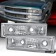 Fit 1988-1998 Chevy GMC C/K 1500 Silverado Sierra Bumper Corner Signal Lights