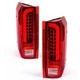 FOR 1990-1997 FORD F150 F250 F350 LH & RH TAIL LIGHTS BRAKE LAMPS TUBE RED LED