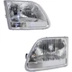 Headlights Set Halogen Fits 2001-2004 Ford F-150 Lariat XL XLT