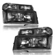 For 2004-2012 Chevy Colorado/GMC Canyon Black Clear Headlights Assembly 04-12 For 2004-2012 Chevy Colorado/GMC Canyon Black Clear Headlights Assembly 04-12