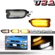Clear Switchback Amber LED DRL Front Signal Lights For 1999-2001 Subaru Impreza