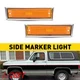 Side Marker Lights Chrome Bezel 2pcS Set For Blazer Chevy GMC Jimmy C/K R Pickup