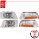 Corner Lights & Headlights set 4pc halogen for 2003-2004 Mercury Grand Marquis