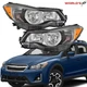 Halogen Headlight Set For Subaru Impreza 2012-2015& Crosstrek 2013-16 Clear Lens