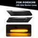 For 2005-2012 Porsche 911 997 987 LED Front Fender Side Marker Light Smoked Lens