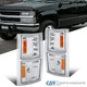 Fit 94-98 Chevy C10 C/K Silverado Pickup Clear Corner Turn Signal Lights+Amber