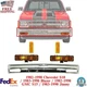 Front Bumper Chrome + Signal Lights Kit For 1982-1990 Chevy S10 / GMC S15 Pickup