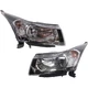 Headlight Set of 2 Halogen Left Right for 12-15 Chevrolet Cruze Eco, LS, LT, LTZ Headlight Set of 2 Halogen Left Right for 12-15 Chevrolet Cruze Eco, LS, LT, LTZ