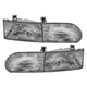 PAIR OF HEADLIGHTS FOR FORD TAURUS GL LX L 1992 1993 1994 1995 PNS F2DZ13008A
