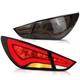 For 2011 2012 2013 2014 Hyundai Sonata LED Tail Lights Rear Lamps Smoked