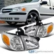 Fits 1997-2005 Chevy Venture Silhouette Montana Clear Headlights+Corner Lamps