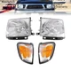 Headlight Kit For 1998-2000 Toyota Tacoma 4WD RWD With Corner Light Left & Right