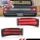 2X Smoked Red LED Tail Brake Light Lamp Lenses For 1966 Chevy Chevelle & Malibu