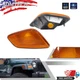 Amber Lens Front Fender Side Marker Corner Lights For 1997-2006 Jeep Wrangler TJ