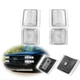 4PCS Clear Front Side Marker Corner Lights For 94-00 Chevy&GMC C/K Pickup Trucks