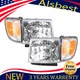 Headlight Kit with Corner Light Left & Right For 1998-2000 Toyota Tacoma 4WD RWD