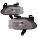 Side Turn Signal Lights Set Right Left Pair CAPA Fits 2015-2018 Jeep Renegade