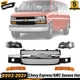 New Front Grille Assembly+Headlight Kit For 2003-21 Chevy Express/GMC Savana Van
