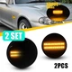 2SET Smoked Lens Front Marker Turn Signal Lights Amber For 1989-2015 Mazda MX-5