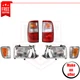Corner Lights, Headlight, and Tail Lights 6 pc for 93-98 Toyota T100 Base, SR5