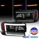 Fit 1999-2006 GMC Sierra Yukon XL Smoke Headlight LED bar Sequential Turn signal
