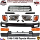 Front Bumper Face Bar Black Steel Kit For 1996-1998 Toyota 4Runner 11 Pcs