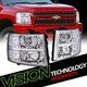 Chrome Housing Headlights Parking Turn Signal Lamp Nb For 07-14 Chevy Silverado