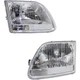 Driver and Passenger Side Headlights For 2001-2003 Ford F-150 Halogen w/ Bulb/s