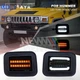Smoked LED Front Corner Turn Signal Parking Light For 2003-2009 Hummer H2 SUT