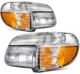 For Ford Explorer Limited 4.0L 1995-2001 Chrome Housing Headlights Assembly Pair