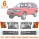Headlight Assembly w Corner Turn Signal Light Kit For 93-96 Jeep Grand Cherokee