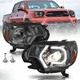 For 2012-2015 Toyota Tacoma Smoke LED DRL Amber Corner Lamps Headlights Assembly