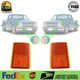 Front Upper Reflectors Set For 1988-1993 Chevrolet C1500 K1500 C2500 K2500 C3500