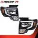 Fit For 2009-2014 Ford F-150 Truck LED DRL Tube Headlights HeadLamps Left+Right