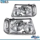 For 2001-2011 Ford Ranger Chrome Housing Front Headlights Assembly Pair
