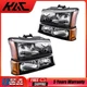 Headlight Assembly For 2003-07 Chevy Silverado 1500/2500HD Halogen Black Housing